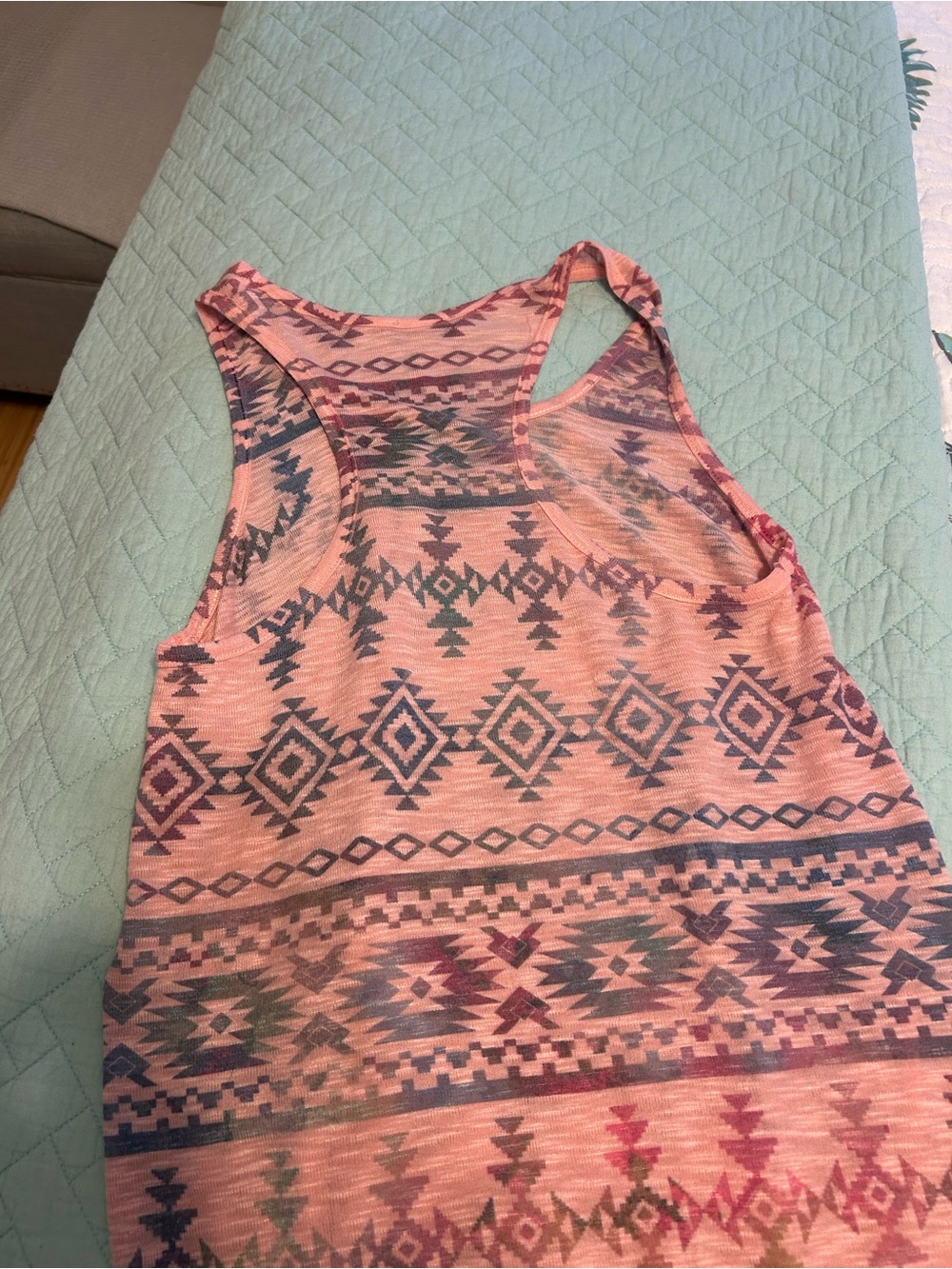 ENTI Pink Patterned Racerback Tank Top - Picture 4 of 4